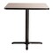 National Public Seating NPS Cafe Table, 36 Square, X Base, 36 Height CT33636XCGY - alternate 2